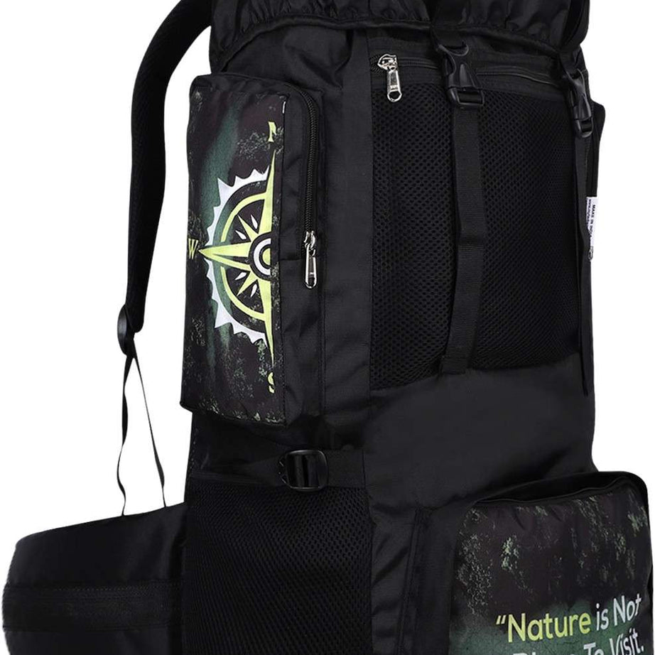 MY FAV Nature Print 70L Trekking Hiking Backpack Rucksack for Men Women Rucksack - 70