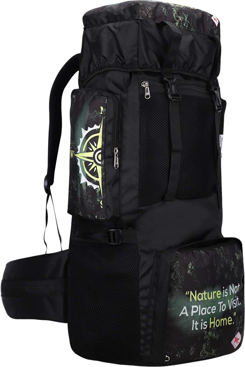 MY FAV Nature Print 70L Trekking Hiking Backpack Rucksack for Men Women Rucksack - 70