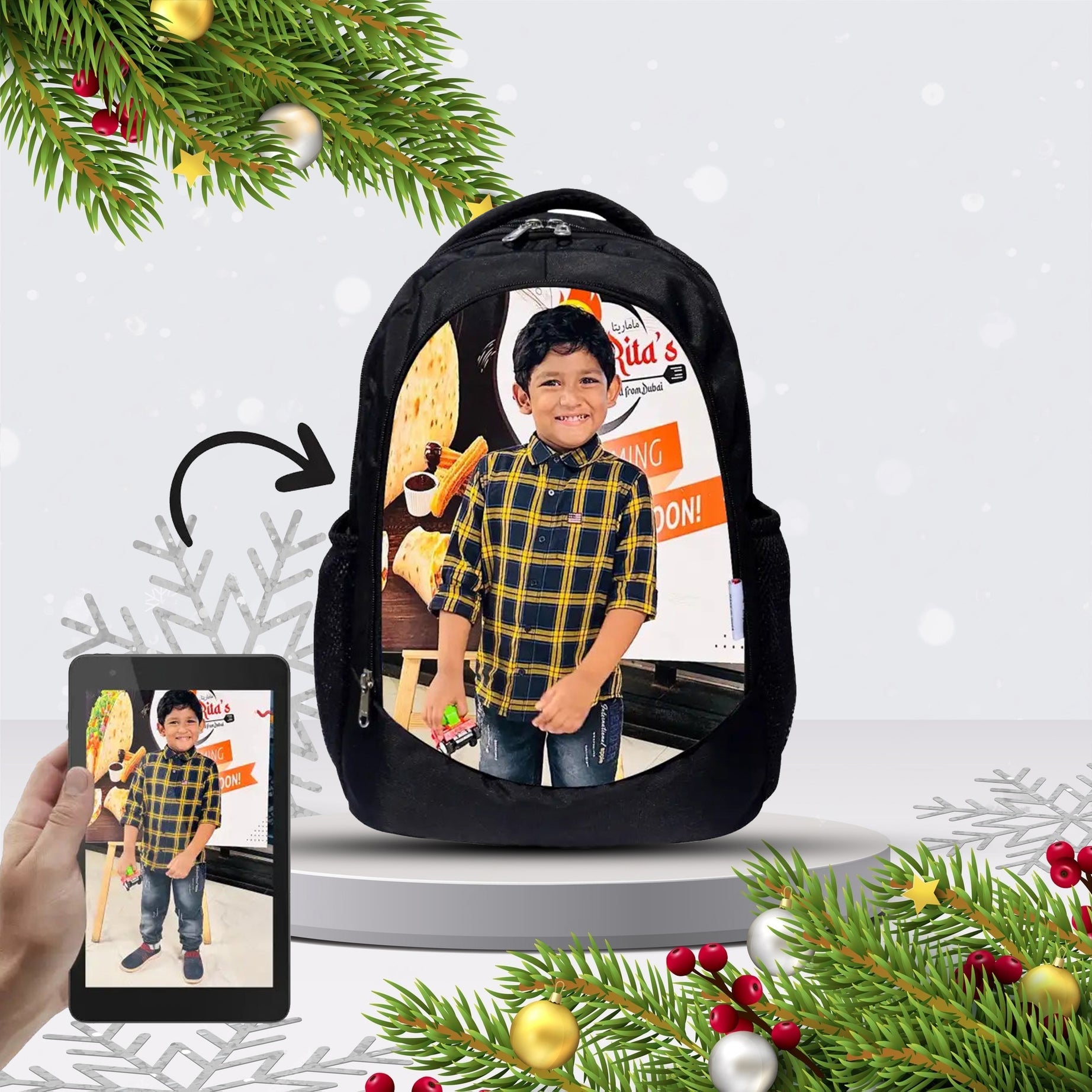 My Fav  Personalized/ Customized Laptop Backpack for Men Women / School Bag for Boys & Girls