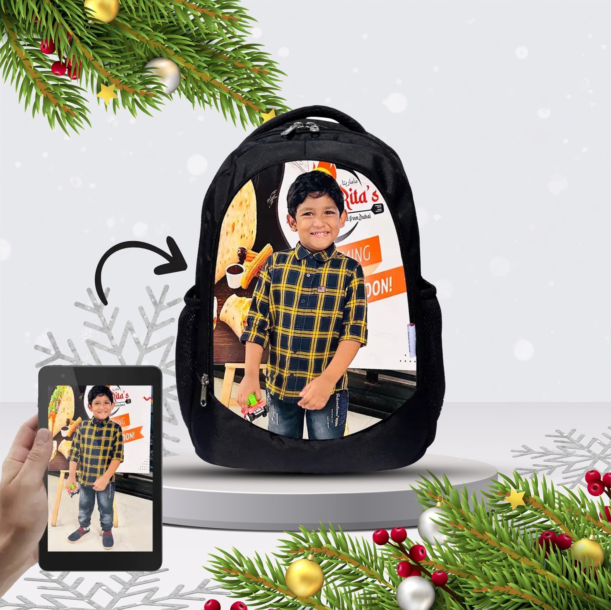 My Fav  Personalized/ Customized Laptop Backpack for Men Women / School Bag for Boys & Girls