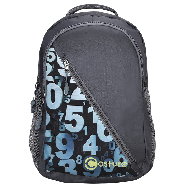 Costura Printed Backpack/Laptop Bag for Men Women Boys Girls, Bag For Office, School, College, Casual, Fit Upto 15.6" Laptops, Water Resistant & Lightweight Outdoor Travel Bag-30 Liter