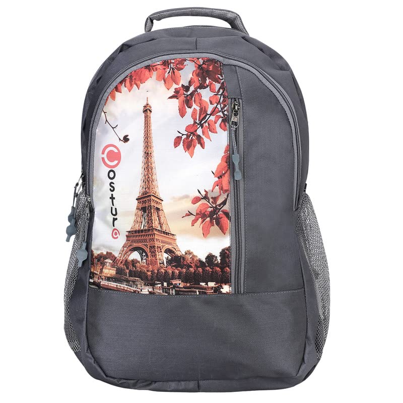 Costura Printed Backpack/Laptop Bag for Men Women Boys Girls, Bag For Office, School, College, Casual, Fit Upto 15.6" Laptops, Water Resistant & Lightweight Outdoor Travel Bag-30 Liter