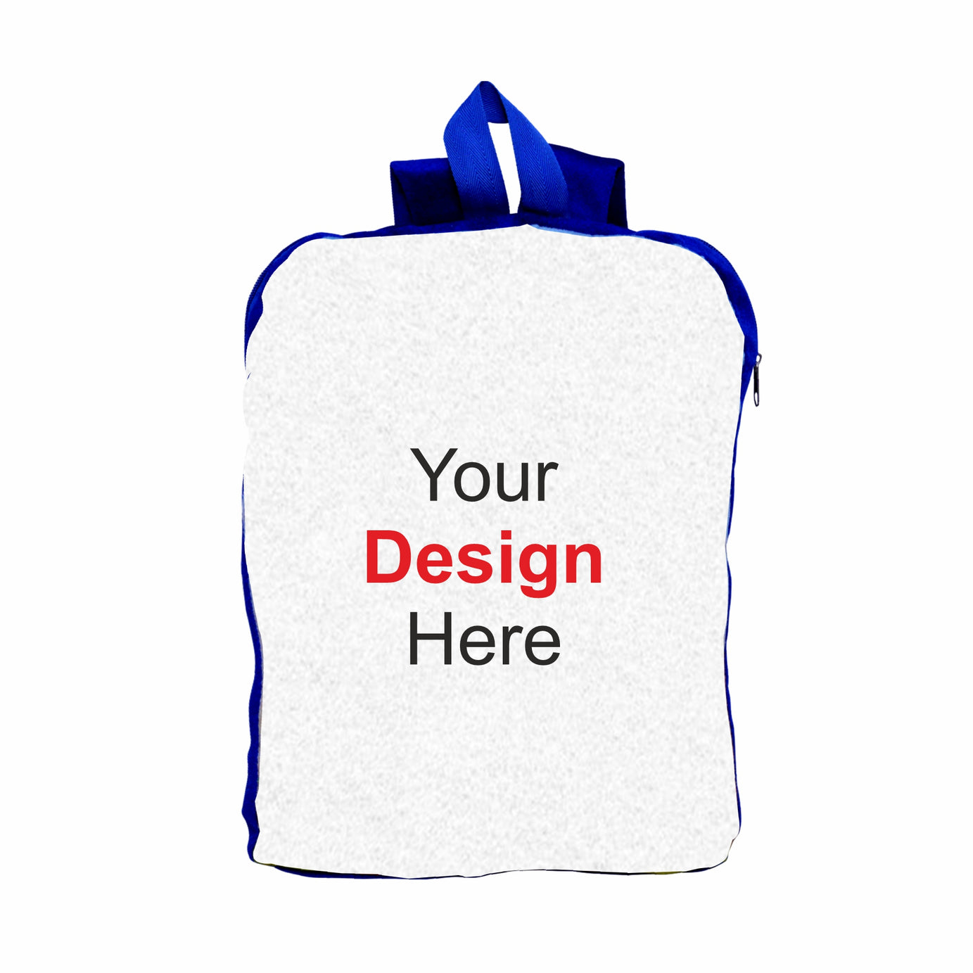 My Fav Personalized/ Customized Print Play School Bag Picknick & Kids Bag Blue Colour