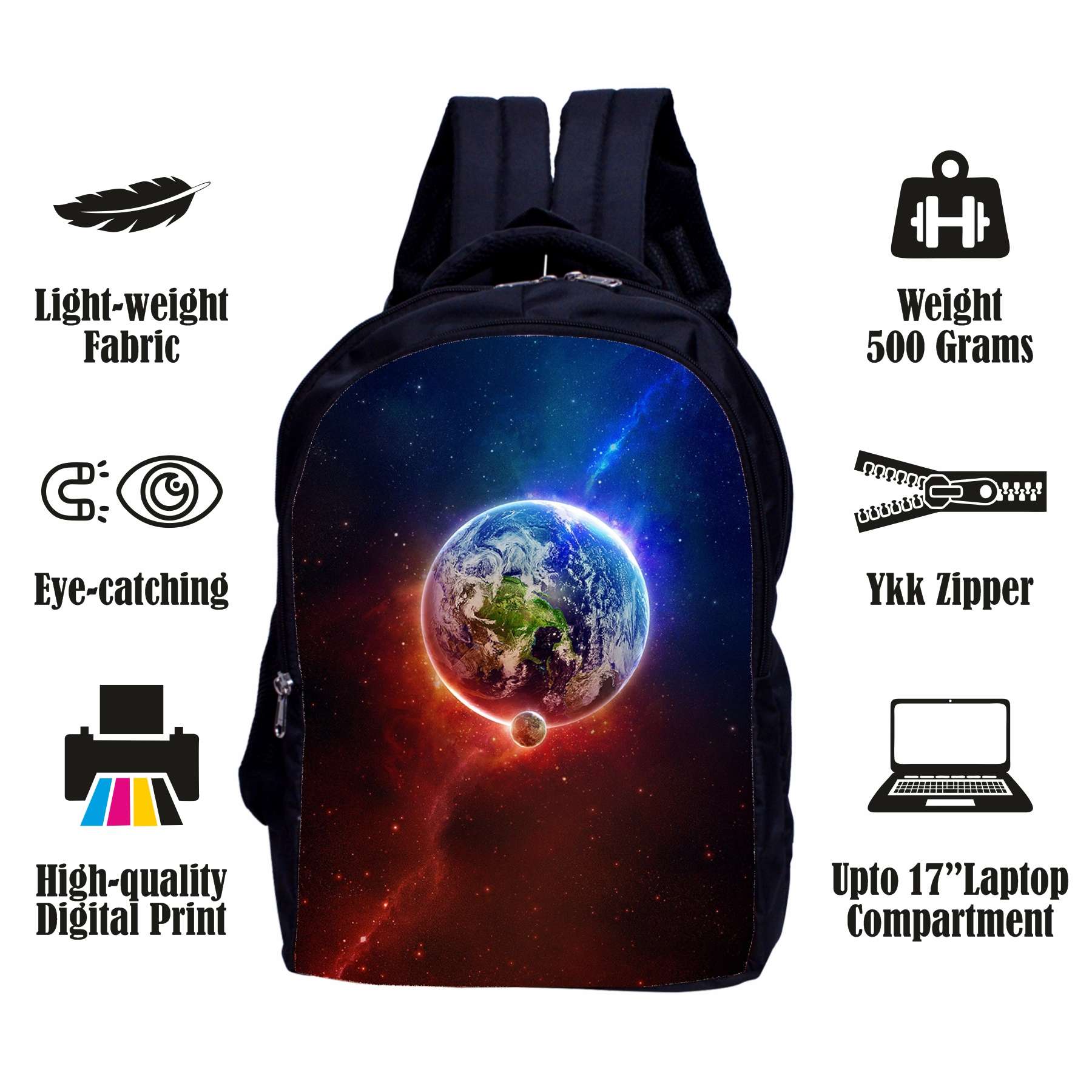 MY FAV Laptop Backpack 3D Print College Backpack Waterpoorf BagPack for Men Women(Multicolour)
