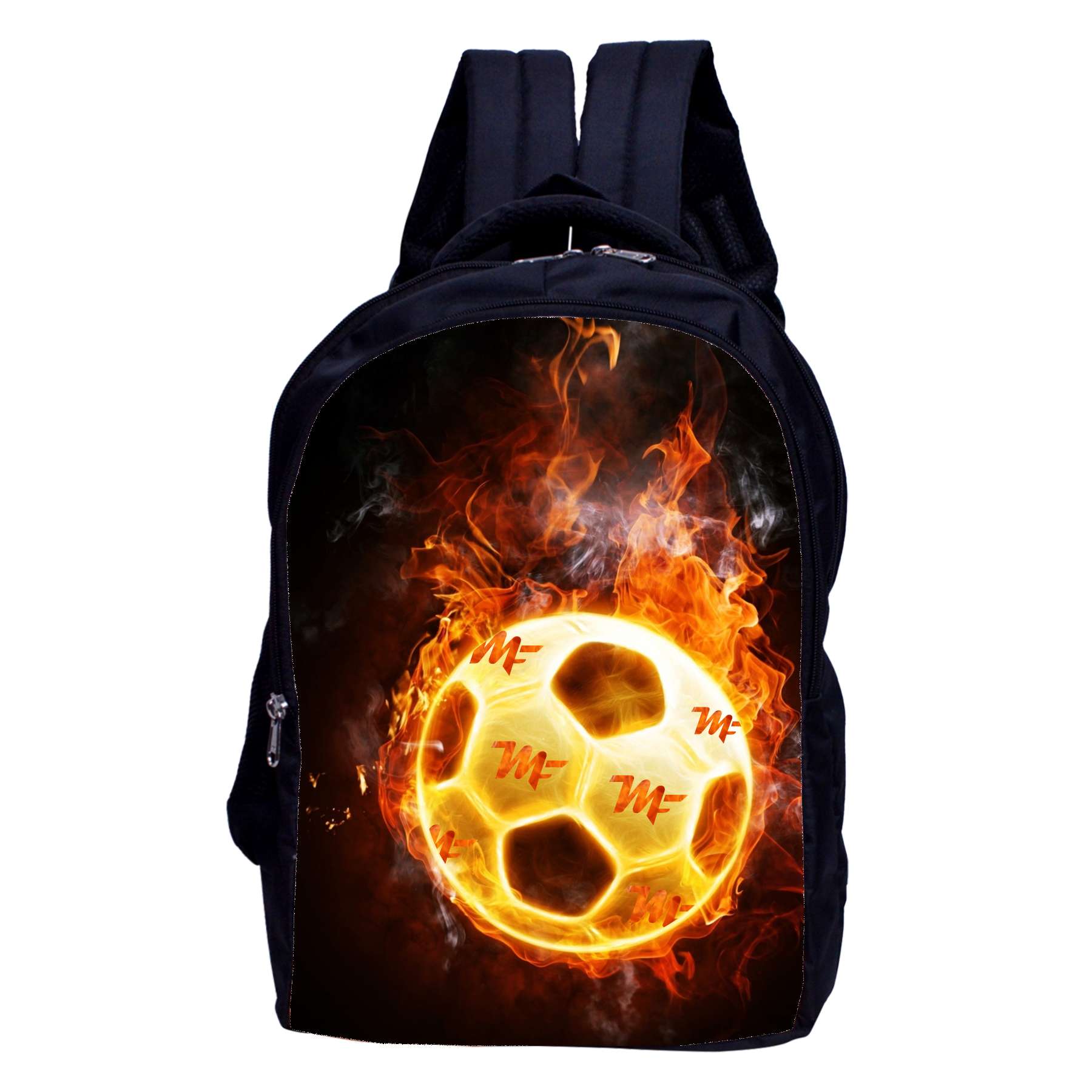 MY FAV Fireball Print College Backpack Waterproof School Bag for Boys Girls