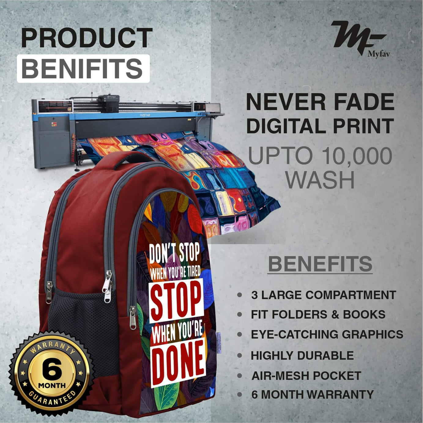 Adventure Backpack - Motivational Quotes