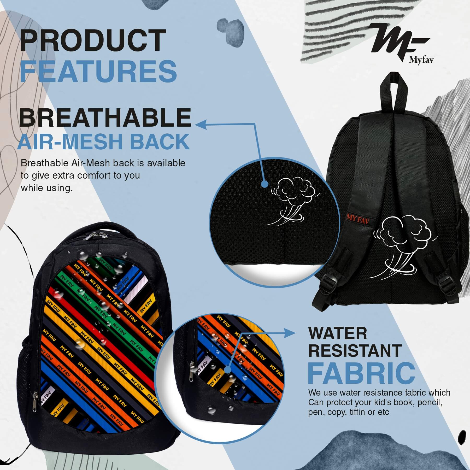 Backpack - Stripes Print