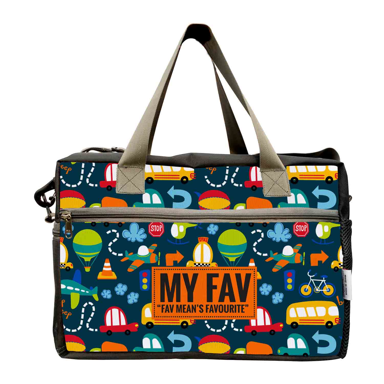 My Fav Travel Printed Cabin Size Duffle bag for Men Women