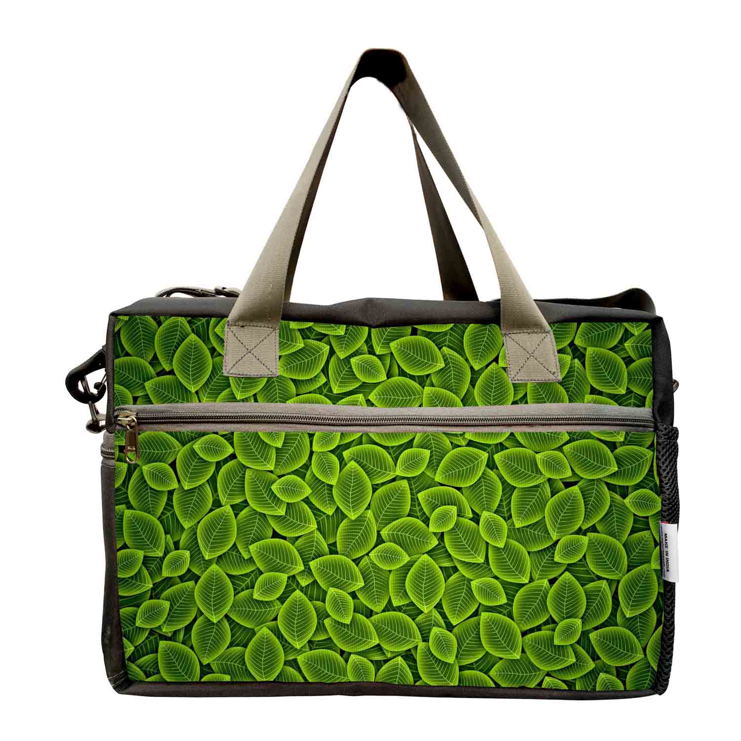 My Fav Leavs Print Cabin Size Duffle Travel bag for Men Women