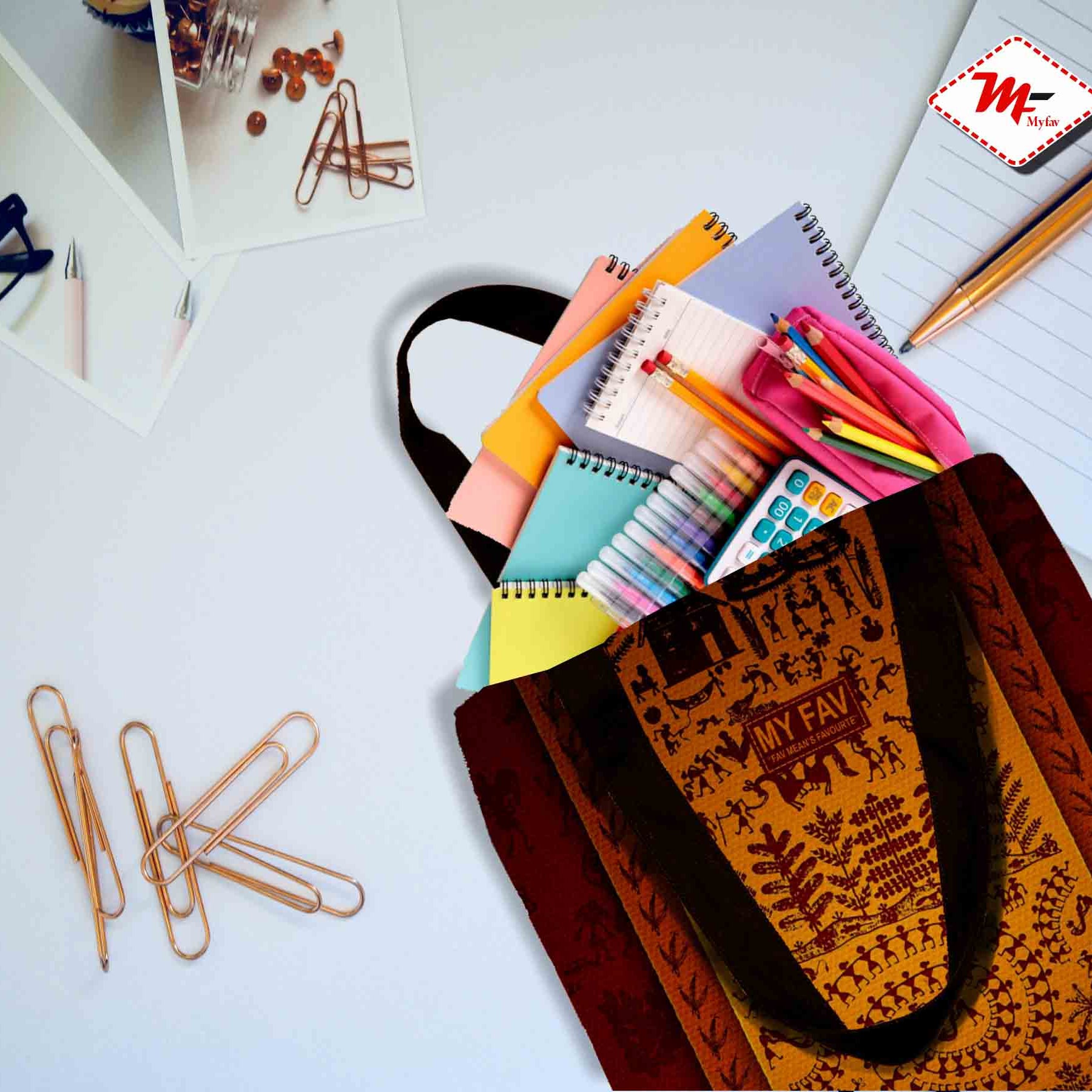 Premium Cotton Canvas Tote Bag - Traditional Printed