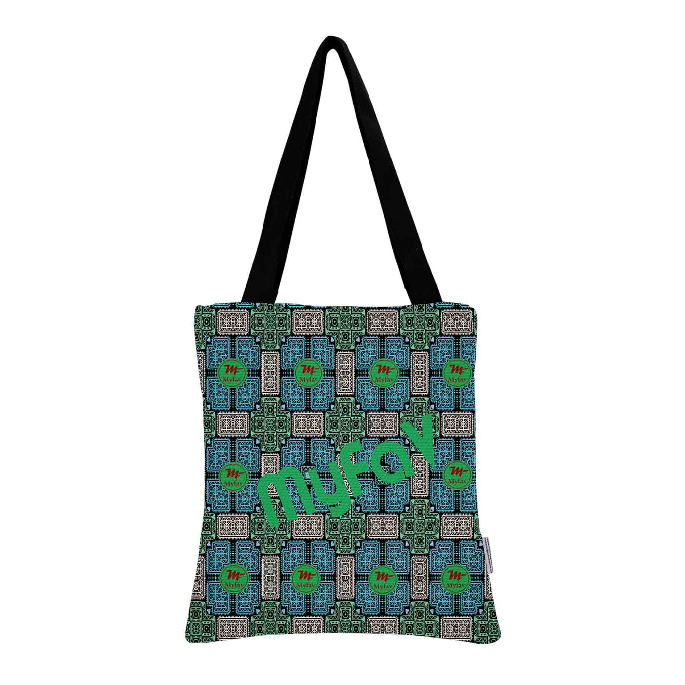 My Fav Digital Printed Cotton Canvas Tote Bag
