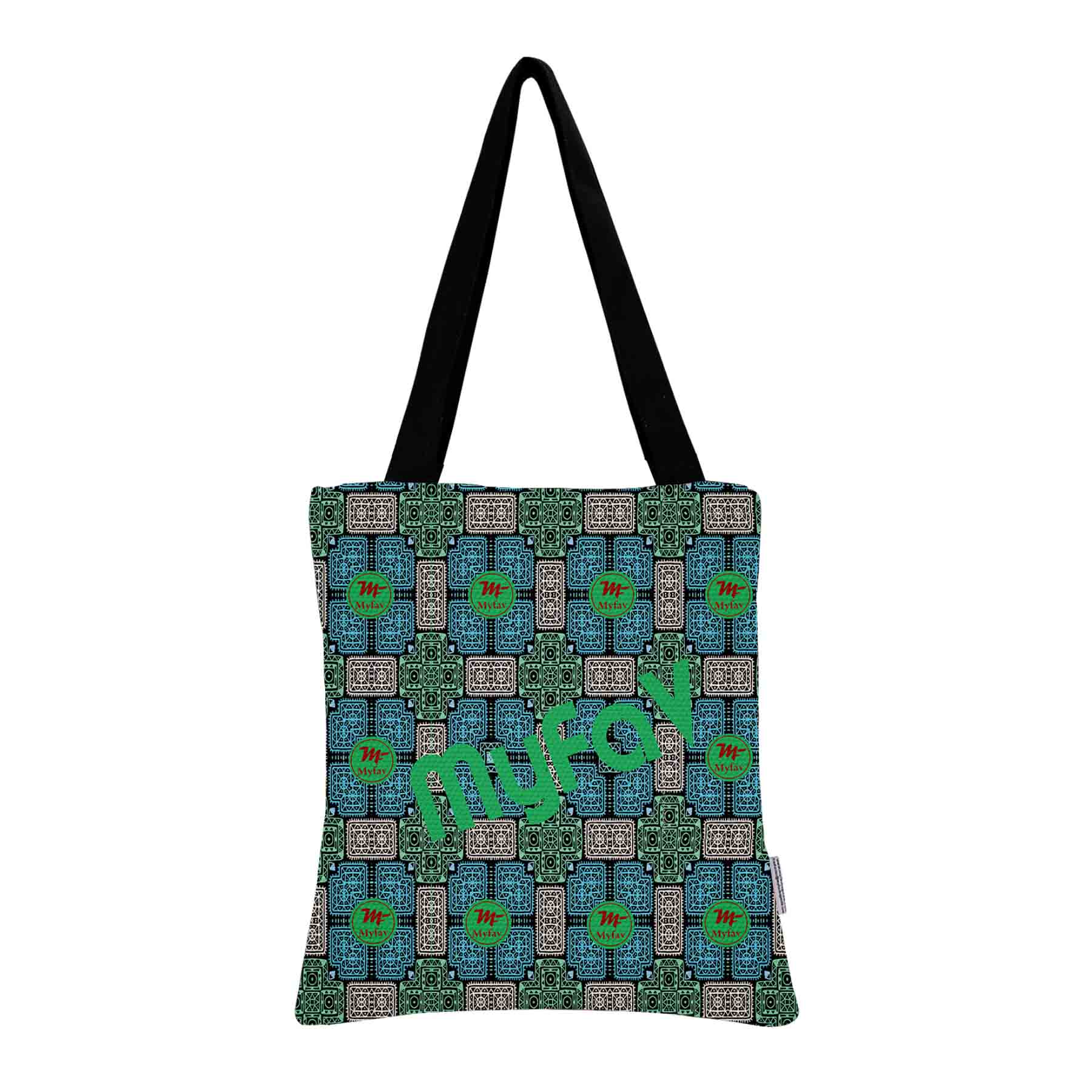 My Fav Digital Printed Cotton Canvas Tote Bag