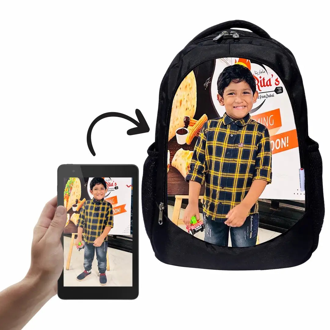 My Fav Personalized/ Customized Laptop Backpack for Men Women / School Bag for Boys & Girls