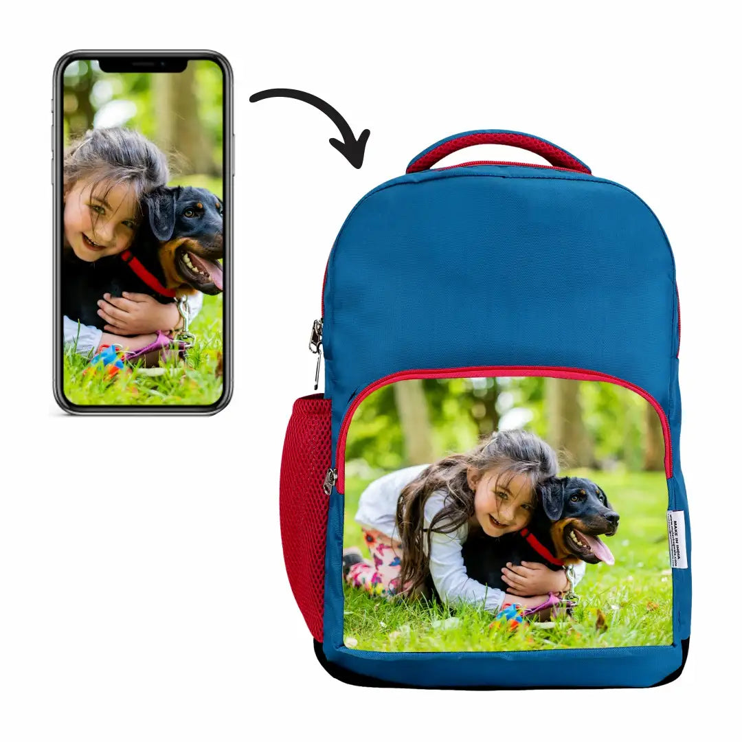 MY FAV Personalized/ Customized Print Kids School Bag For Girls/Boys,  School, Casual, Picnic, Nursery-(2 to 10 year Old Kid)