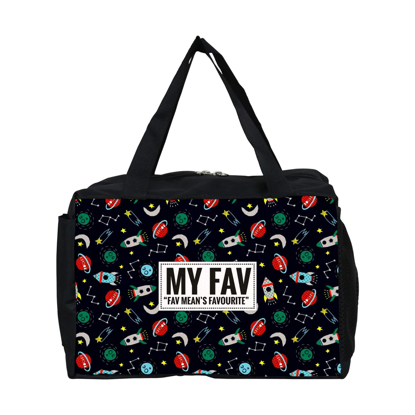 My Fav Space Printed Diaper Bag