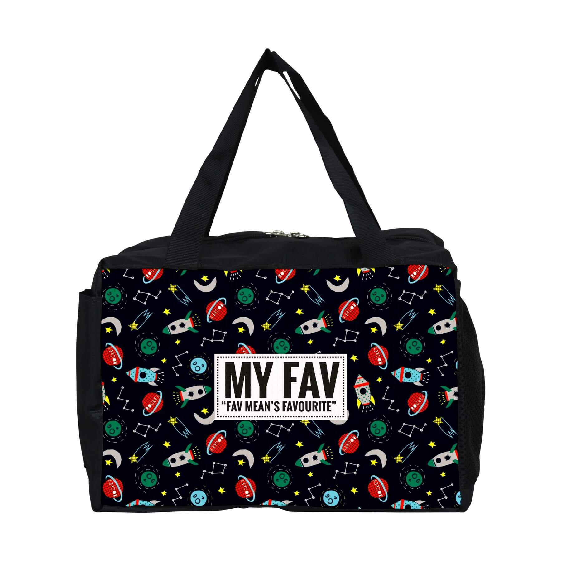 My Fav Space Printed Diaper Bag