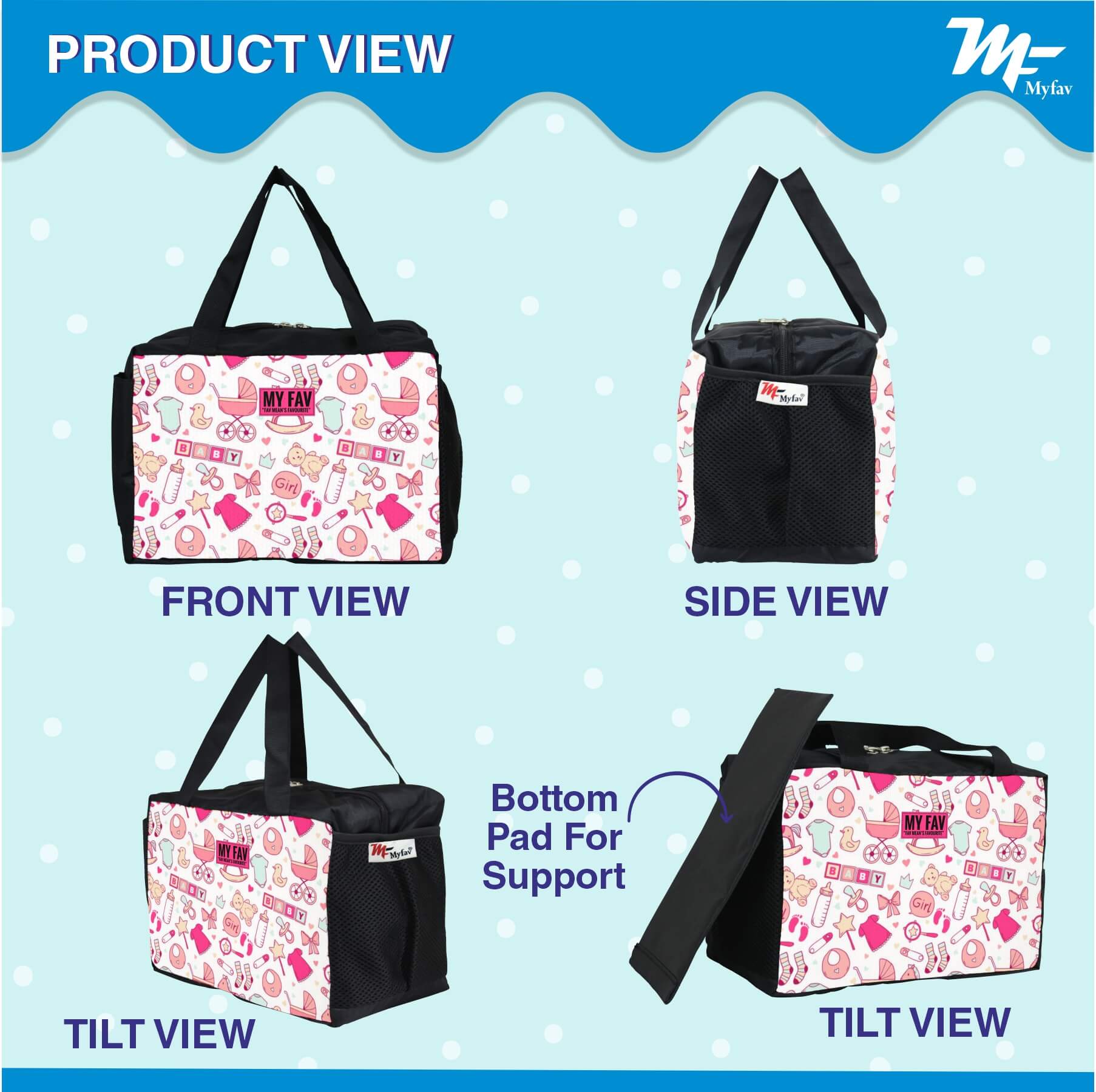 My Fav baby product Printed Diaper Bag