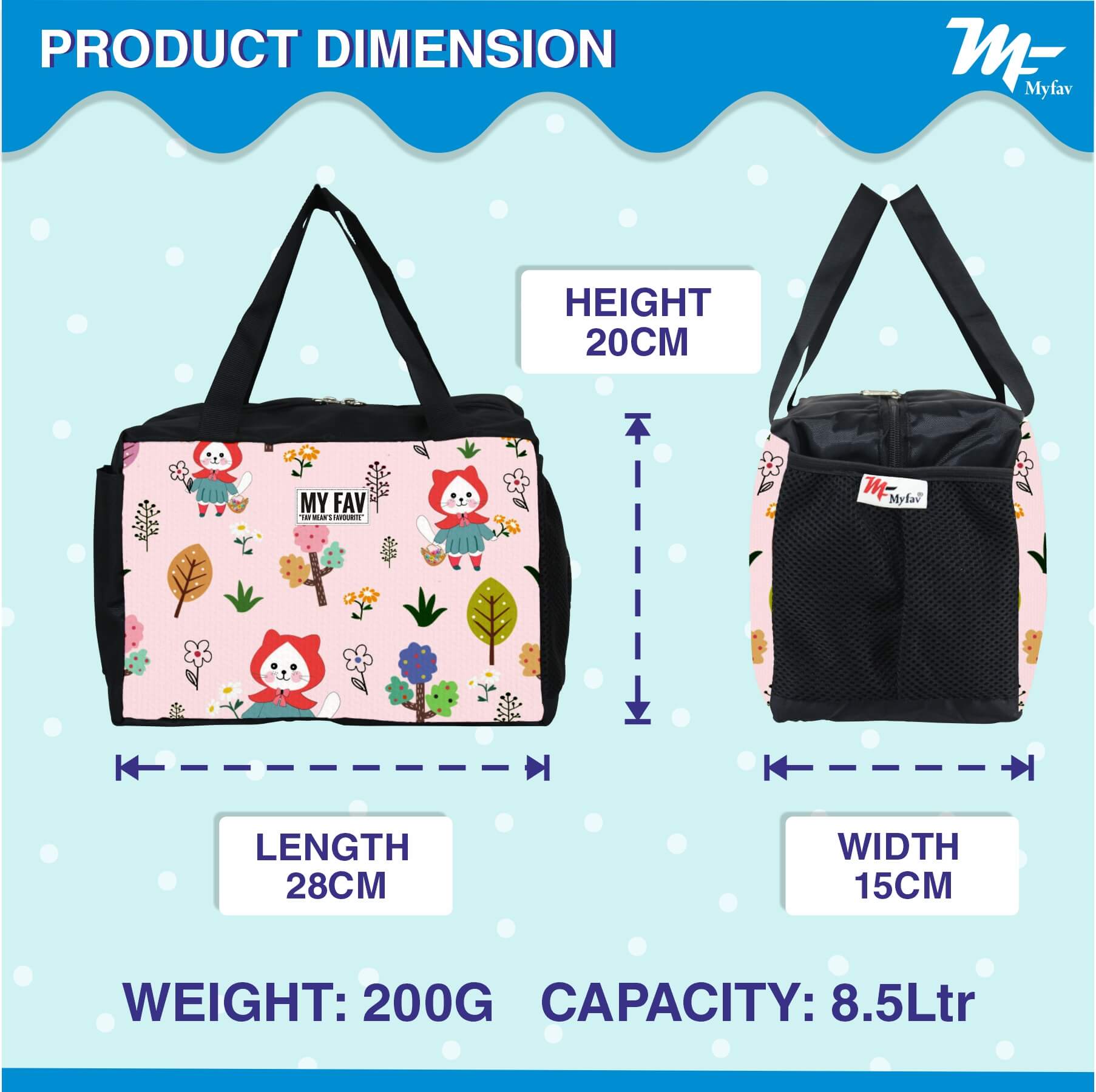 MY FAV Teddy Flower Print Diaper Bag Diaper Bag