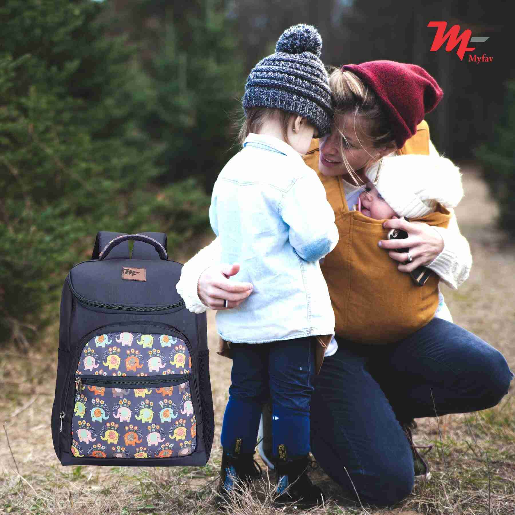 MY FAV Stylish Multipurpose Diaper Bag Waterproof Travel Backpack for Moms with Newborns - Ideal for Baby Essentials, Fashionable and Functional