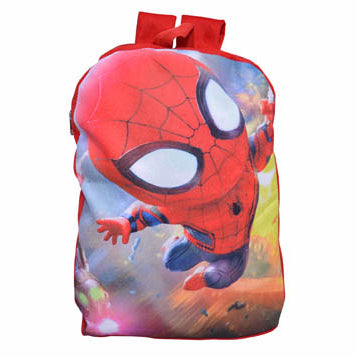 My Fav Red Digital Print Soft Velvet Fabric Kids Playschool Bag