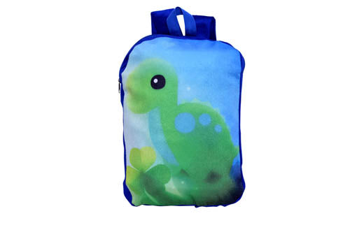 MY FAV Baby Boy's and Baby Girl's Turtle Digital Print Play School Bag (Blue)