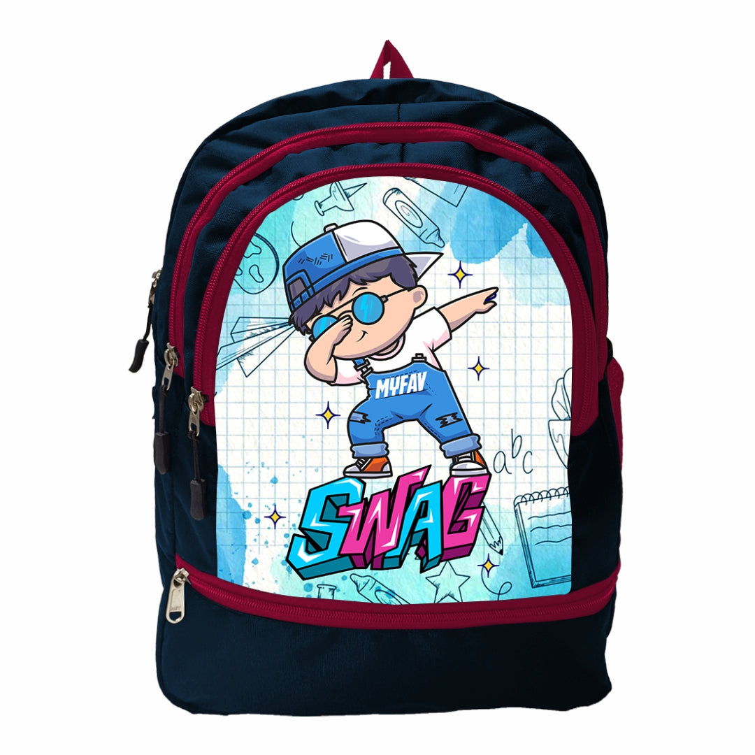 Casual Backpacks Tuition Bag Boy Cartoon Printed Lightweight