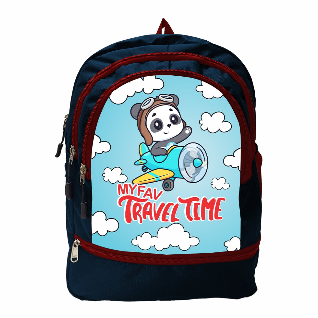 Cartoon Printed Lightweight Spacious Waterproof Casual/Picnic/Tuition/School Bag/Backpack for Play School (2 to 10-year-old Kids) 40 * 29 * 15CM (Multicolor-18)|MFKB026-Baz|