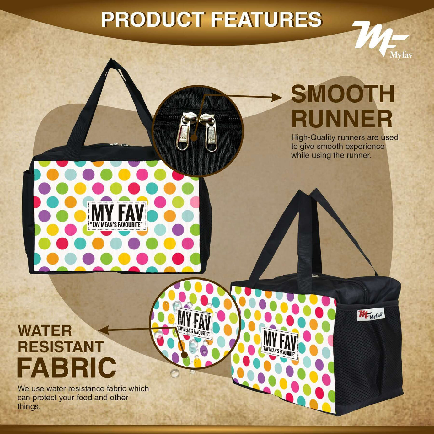 MY FAV Men, Women and Kids Lunch Bag