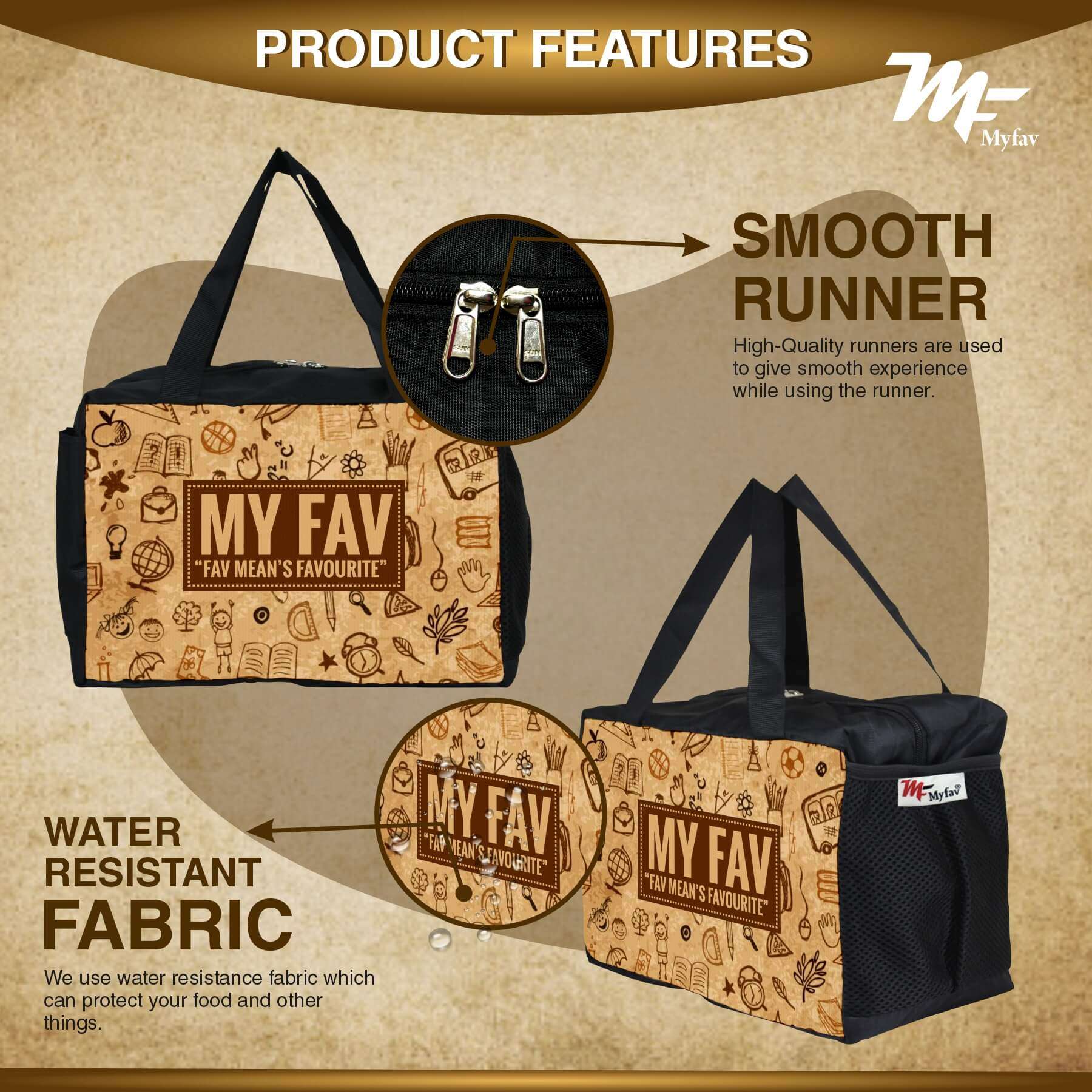 MY FAV Men, Women and Kids Lunch Bag