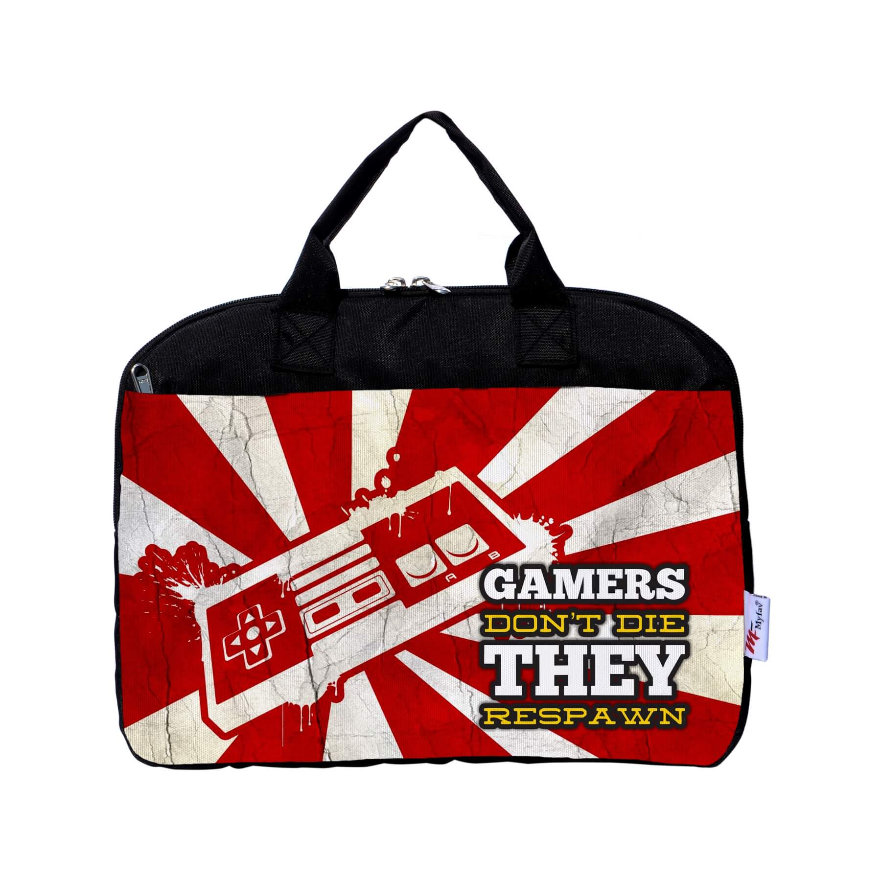 My Fav Gamer Laptop Bag Briefcase 15.6 Inch for Women and Men