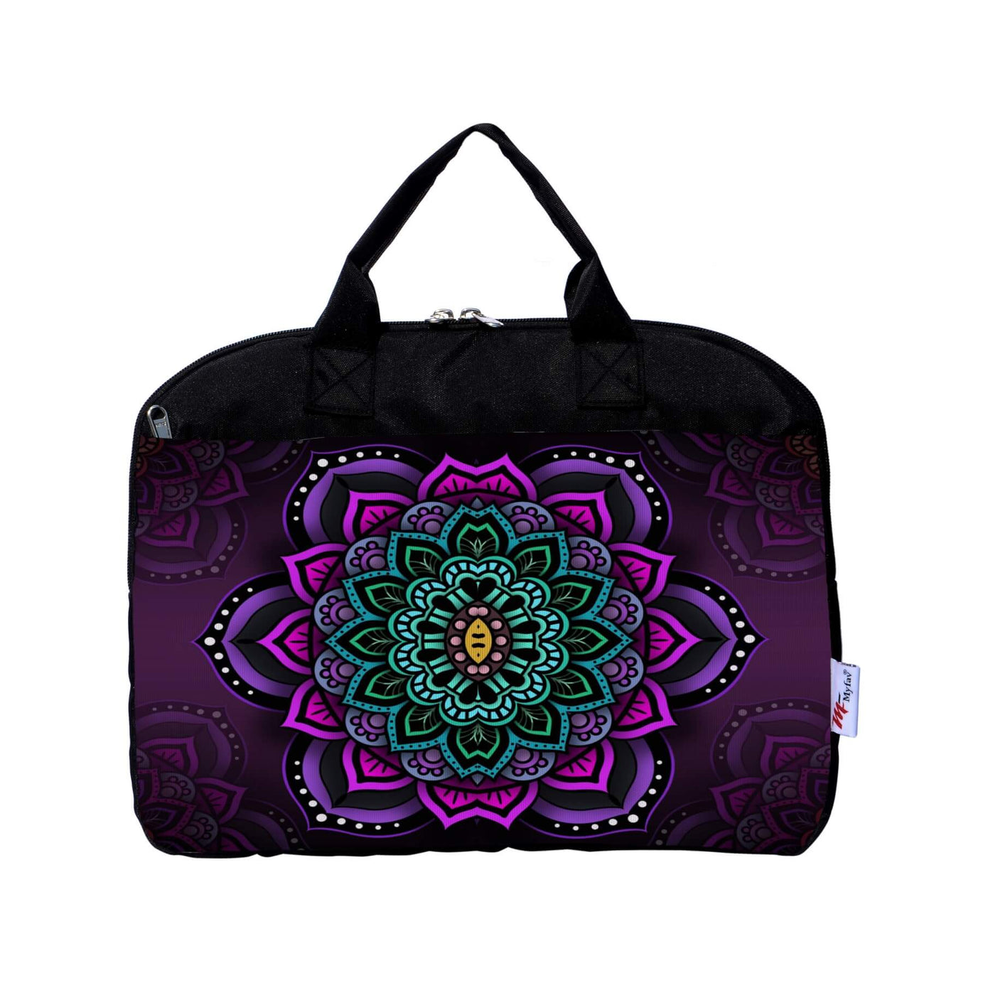 My Fav Rangoli Print Office Laptop Bag Briefcase 15.6 Inch for Women and Men
