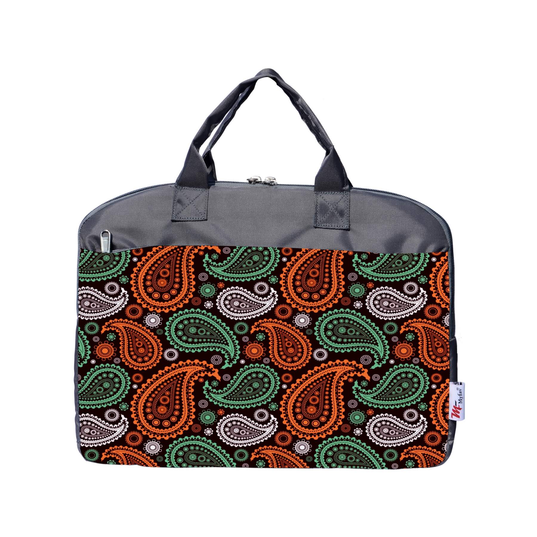 My Fav Ambi Print Office Laptop Bag Briefcase 15.6 Inch for Women and Men
