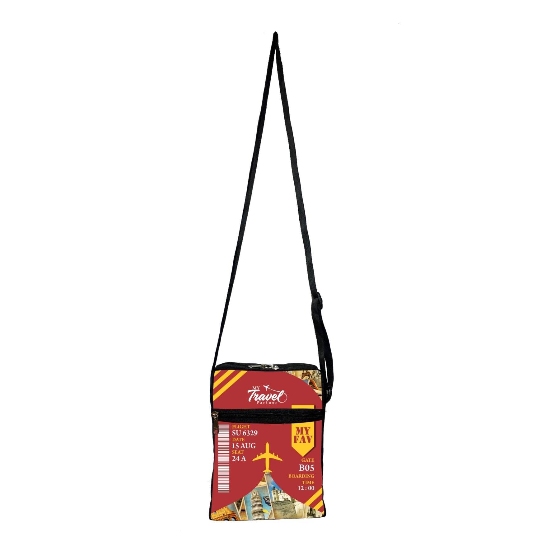 My Fav Travel Messanger Bag Sling Bag For Boys Girls
