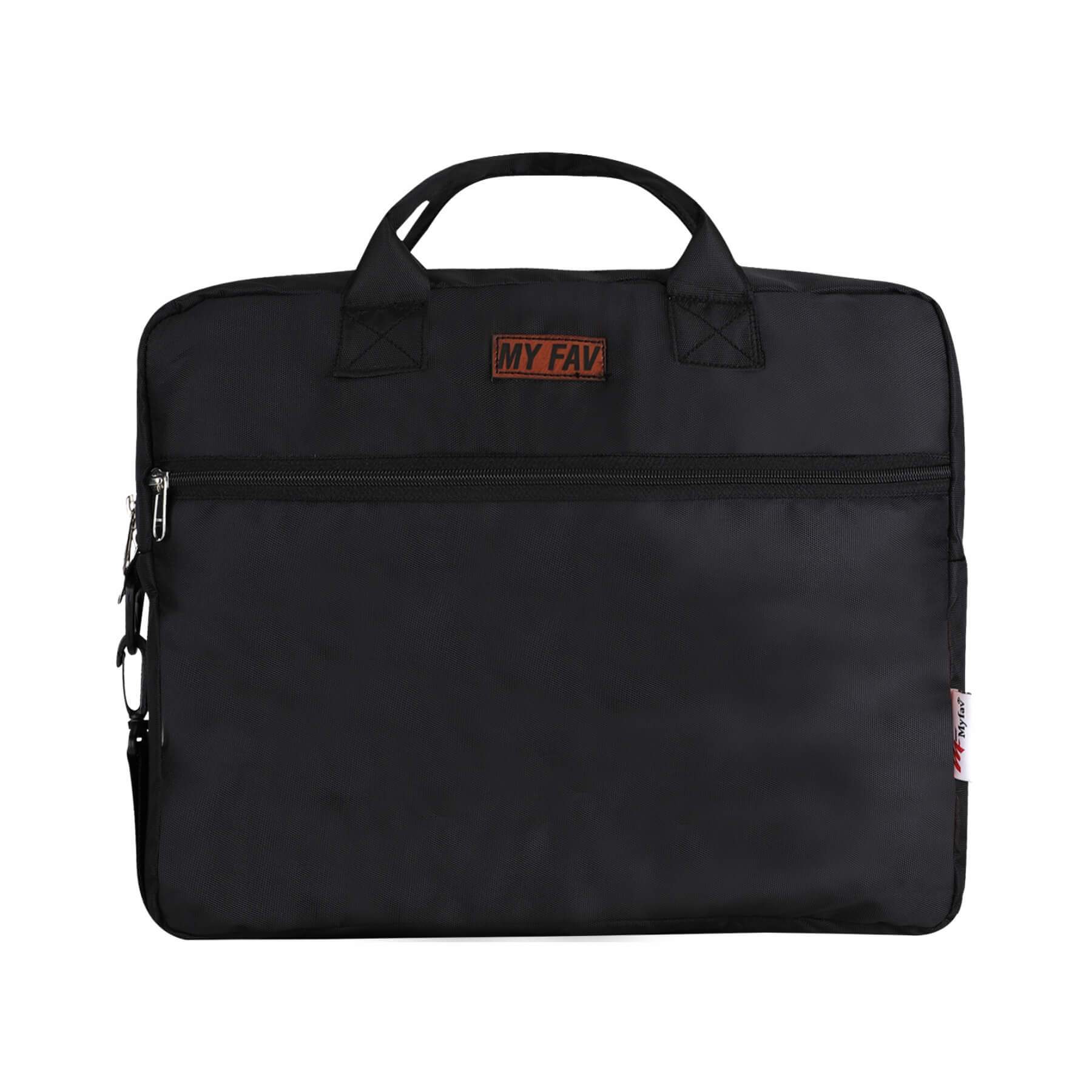 MY FAV Office Bag for Men and Women, Water Repellent Highly Durable Business Briefcase Bag for Laptop/ Notebook/ MacBook/ Office/ Travel/ Business - Design 1