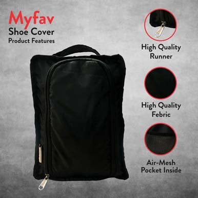My Fav PU Coated Water Resistance Shoe Bag Pouch of Footwear