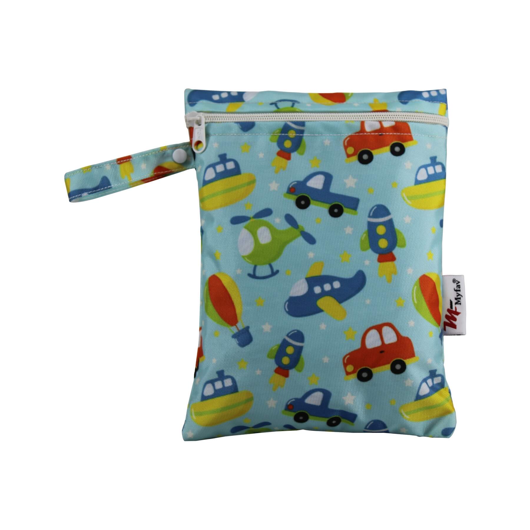 My Fav Kidish Print Multiutility Wet Dry Pouch/Diaper Bag/Travel Pouch/Travel Kit