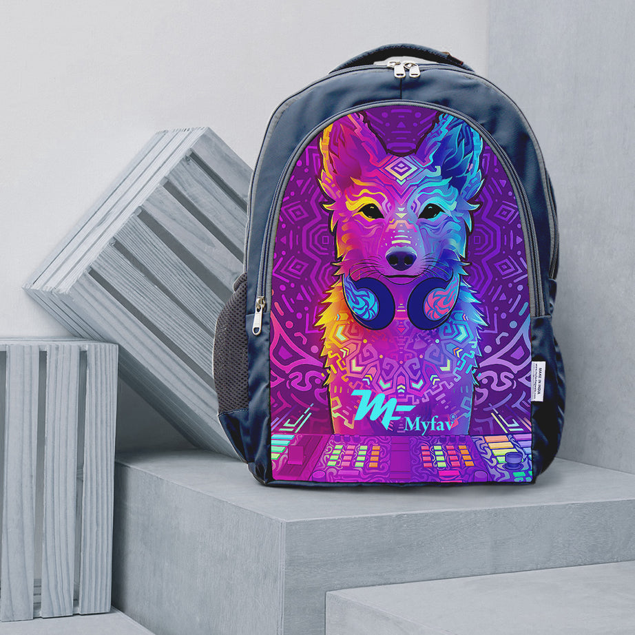 Adventure Backpack - Wolf Digital Print