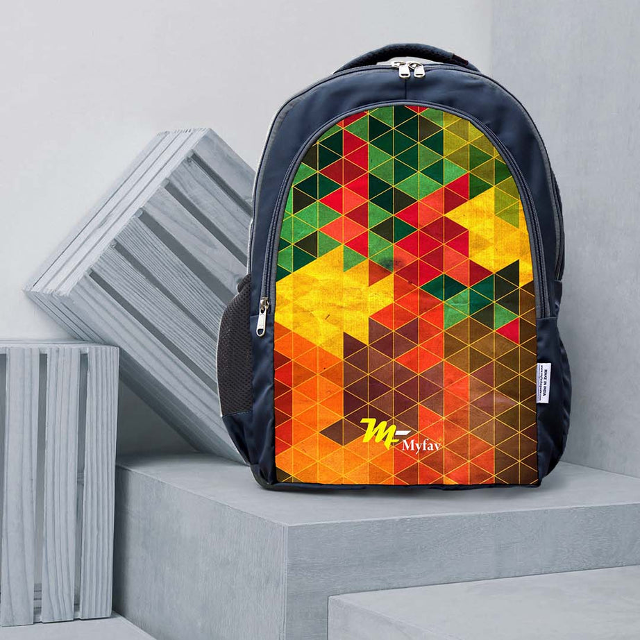 Adventure Backpack - Triangles Digital Print