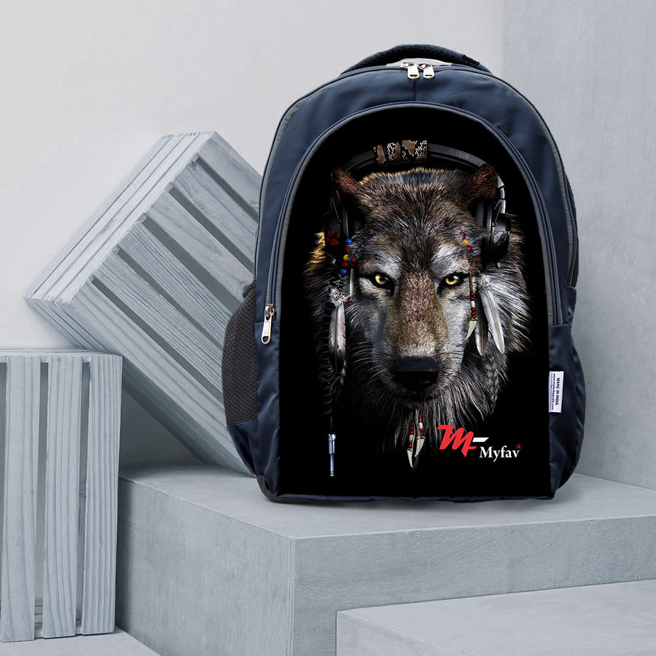 Adventure Backpack - Wolf Print