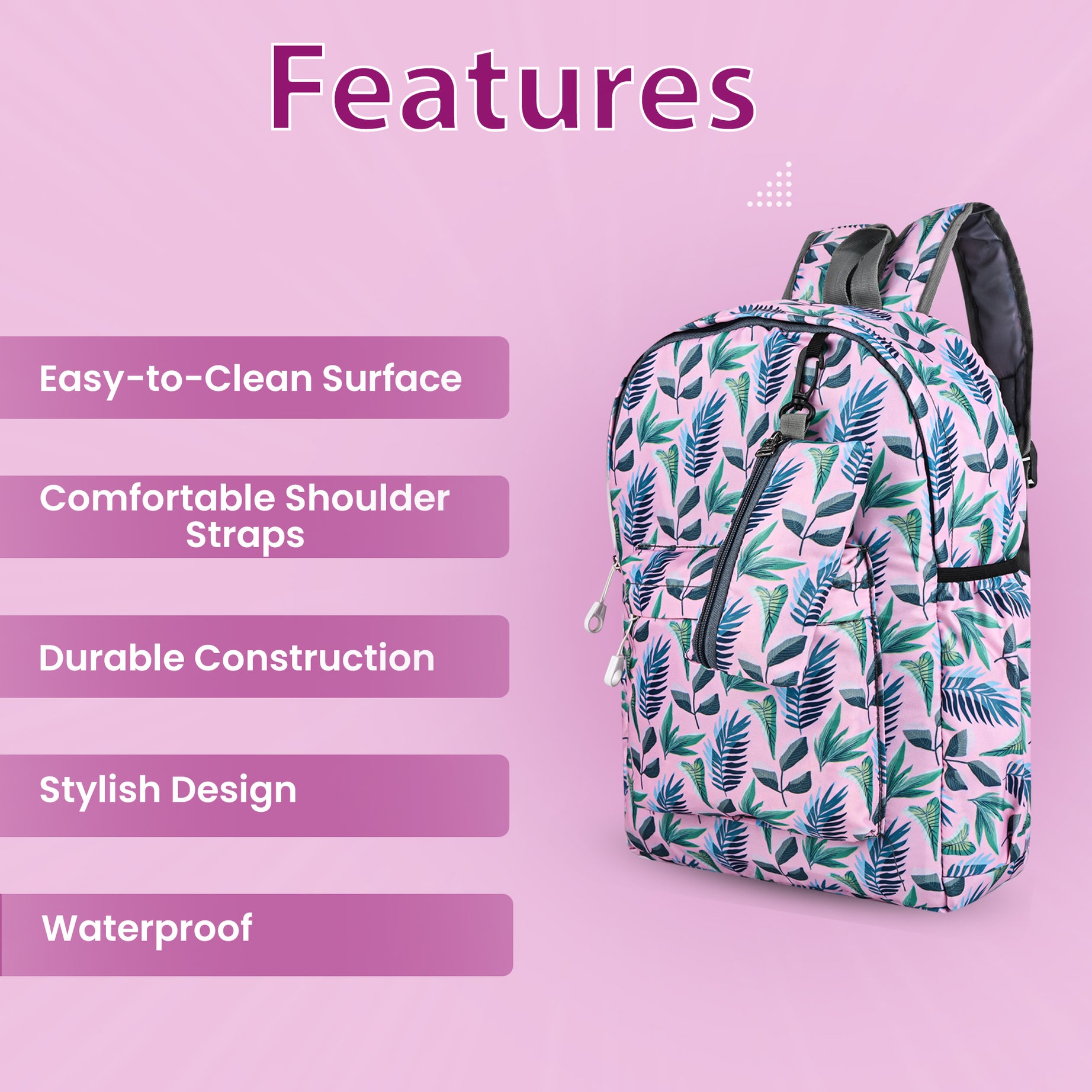 MY FAV 15L Digital Printed 2 Compartment With Pouch | Bottle Pocket | Best Stylish Lightweight Spacious Waterproof Backpack for Children Boys And Girls | Casual/Picnic/Tuition/School Bag