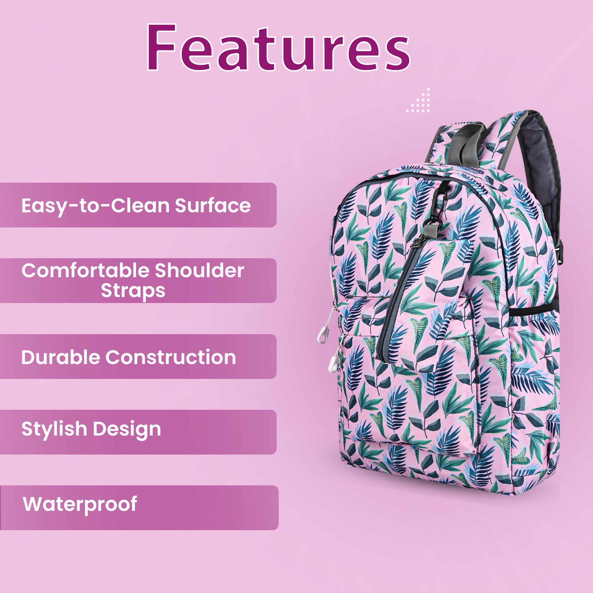 MY FAV 15L Digital Printed 2 Compartment With Pouch | Bottle Pocket | Best Stylish Lightweight Spacious Waterproof Backpack for Children Boys And Girls | Casual/Picnic/Tuition/School Bag
