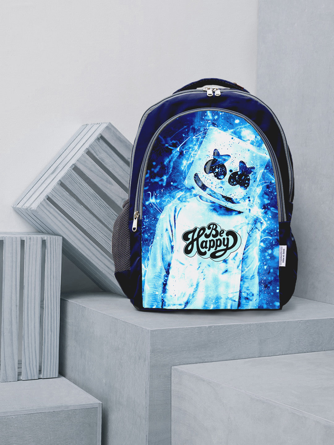 Marshmello face backpack hotsell