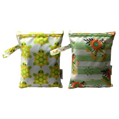 My Fav Spiral Print Multiutility Wet Dry Pouch/Diaper Bag/Travel Pouch/Travel Kit - Pack of 2
