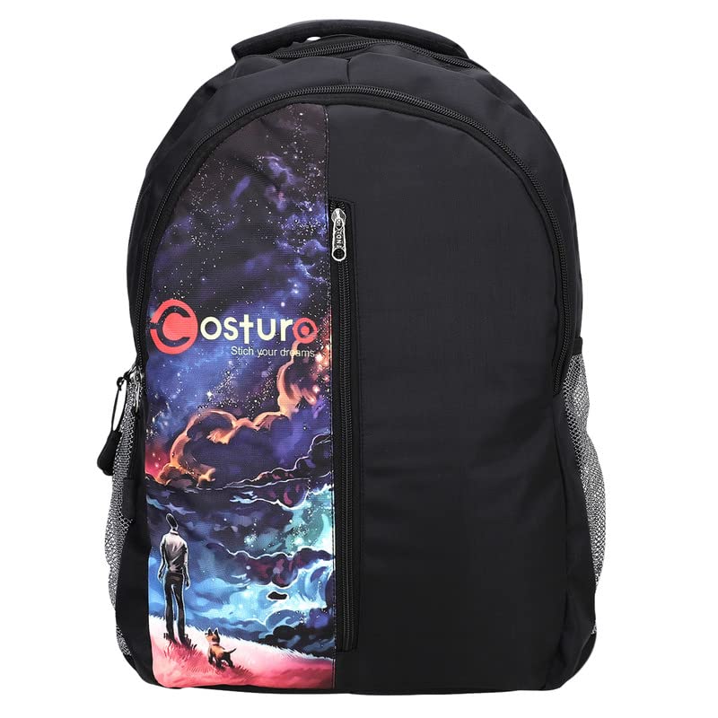 Costura Printed Backpack/Laptop Bag for Men Women Boys Girls, Bag For Office, School, College, Casual, Fit Upto 15.6" Laptops, Water Resistant & Lightweight Outdoor Travel Bag-30 Liter