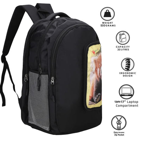 Costura Printed Backpack/Laptop Bag for Men Women Boys Girls, Bag For Office, School, College, Casual, Fit Upto 15.6" Laptops, Water Resistant & Lightweight Outdoor Travel Bag-30 Liter