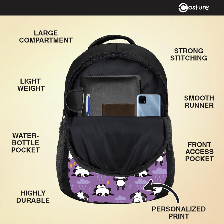 Costura personlised Print Backpack/Laptop Bag for Men Women Boys Girls, Bag For Office, School, College, Casual, Fit Upto 15.6" Laptops, Water Resistant & Lightweight Outdoor Travel Bag-30 Liter