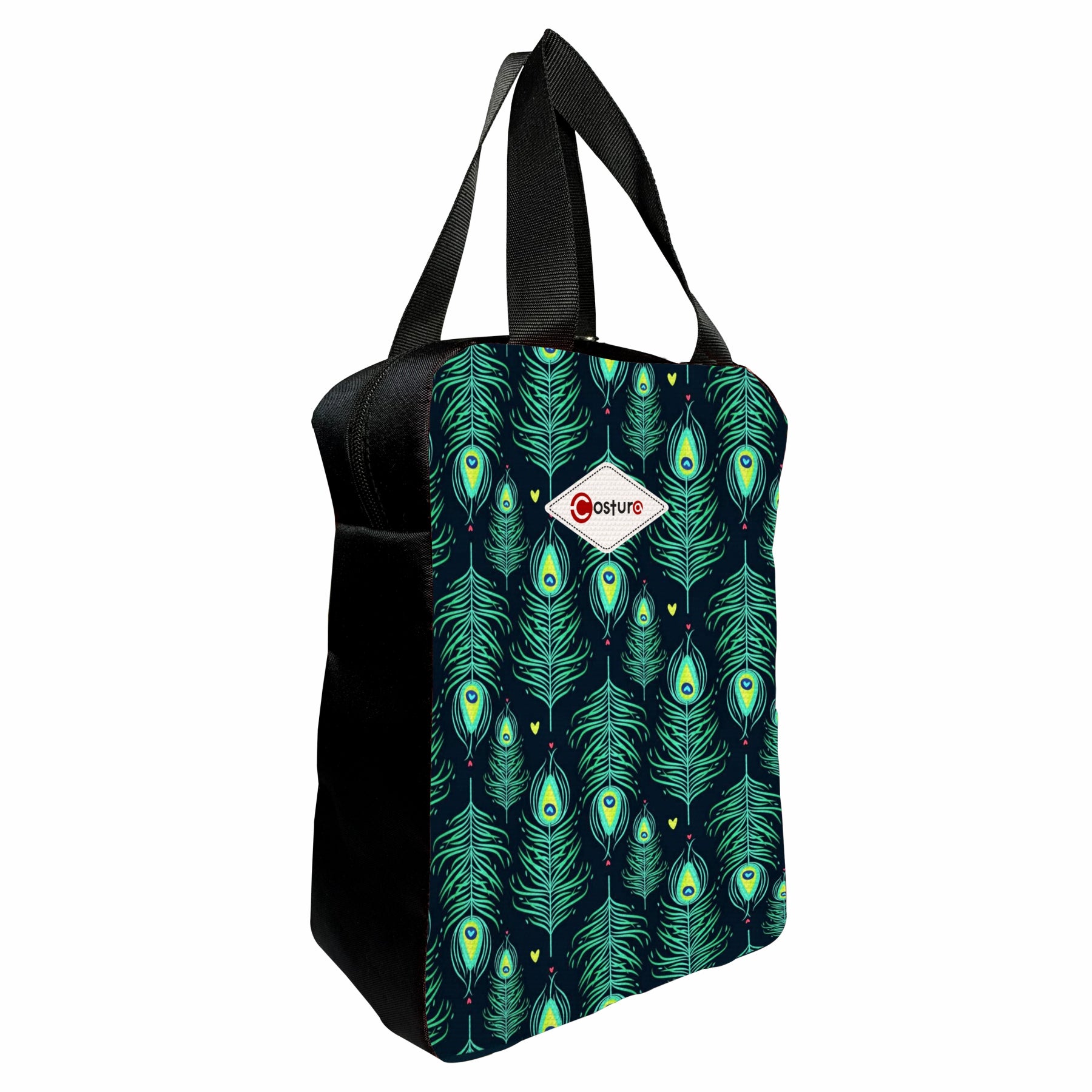 MY FAV Costura Polyester Lunch Bags for Men & Women, Waterproof Carry On Tote Tiffin Bag for Travel, Office, Picnic, Camping Outdoor, College & School, Durable and Lightweight Bag