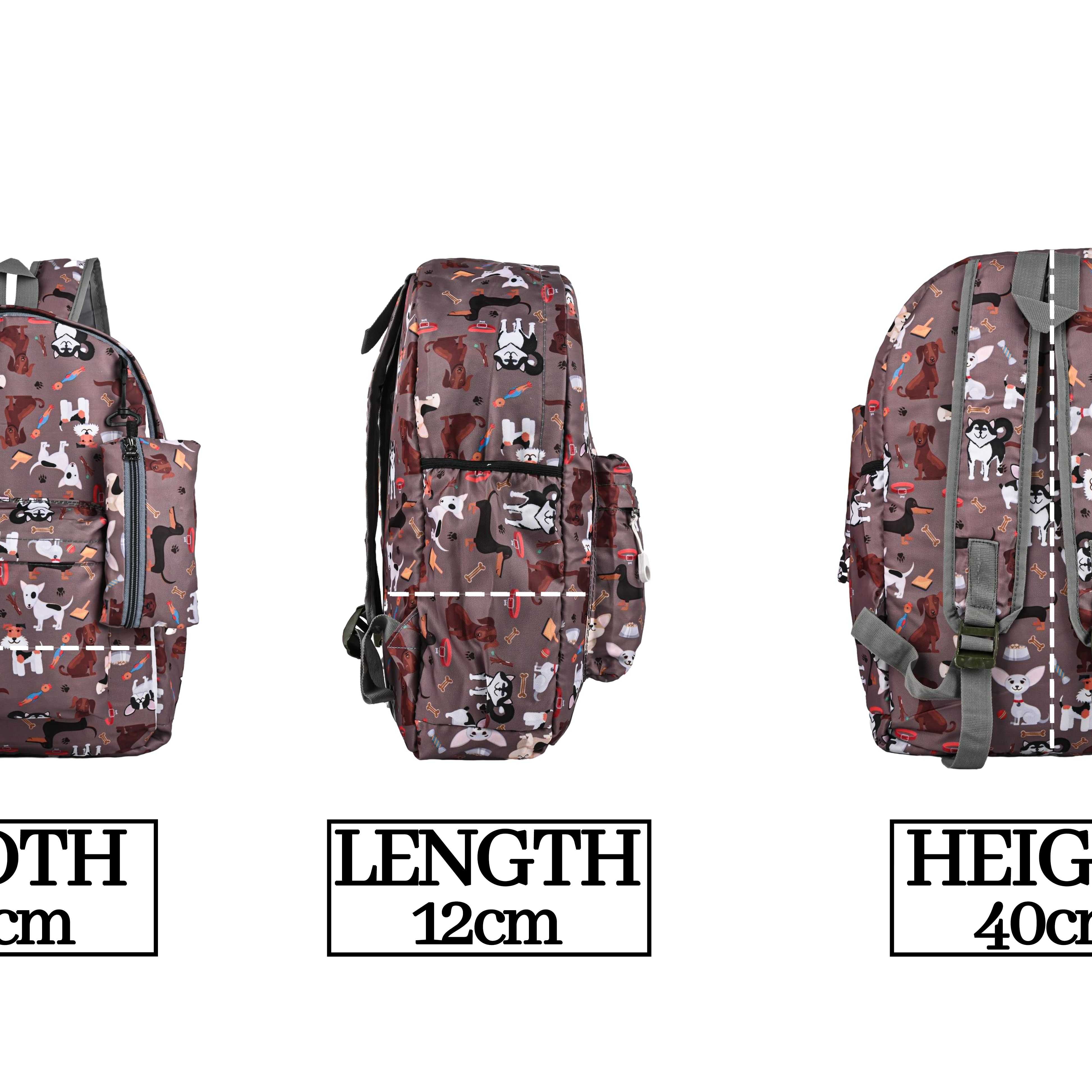 MY FAV 15L Digital Printed 2 Compartment With Pouch | Bottle Pocket | Best Stylish Lightweight Spacious Waterproof Backpack for Children Boys And Girls | Casual/Picnic/Tuition/School Bag