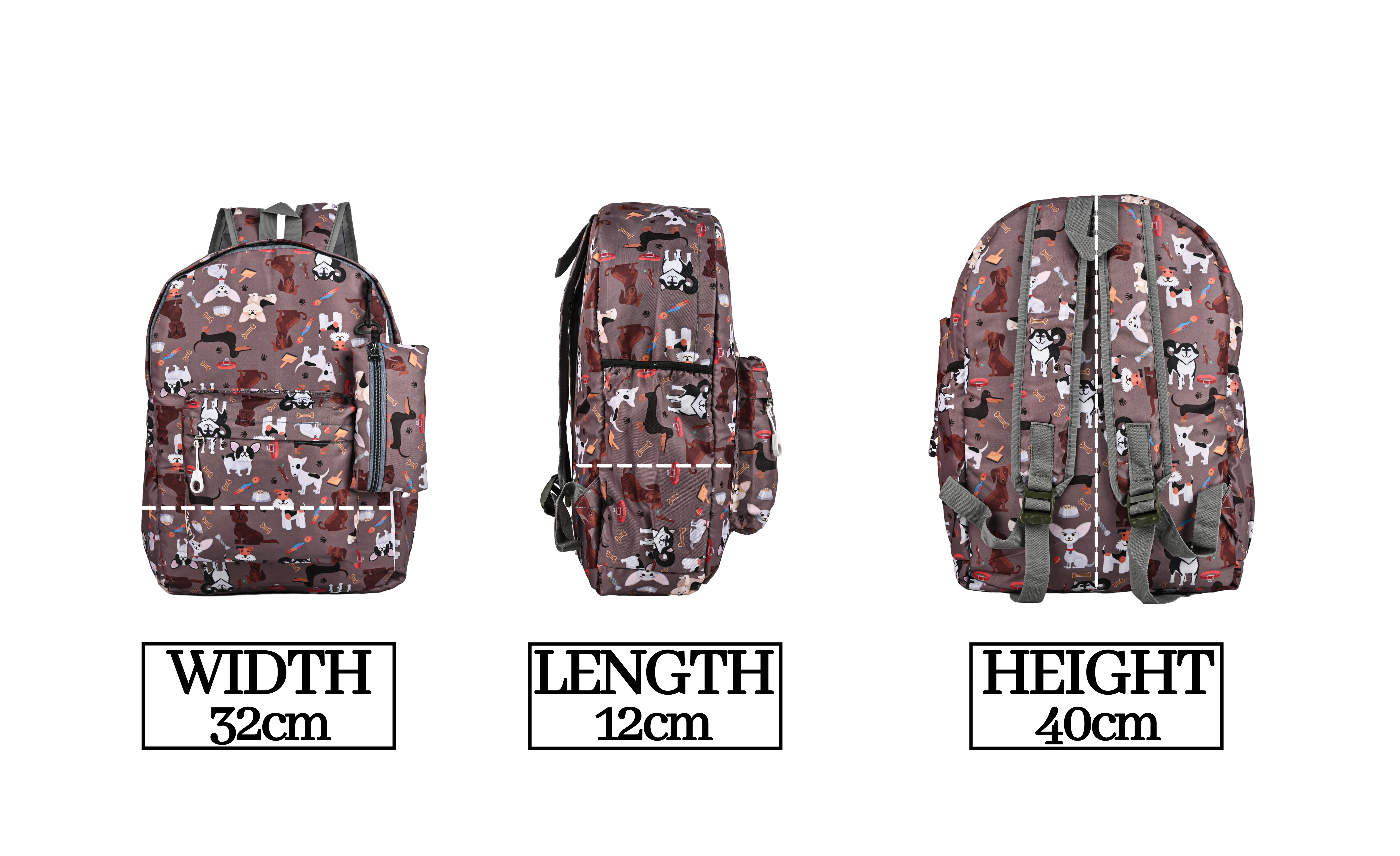 MY FAV 15L Digital Printed 2 Compartment With Pouch | Bottle Pocket | Best Stylish Lightweight Spacious Waterproof Backpack for Children Boys And Girls | Casual/Picnic/Tuition/School Bag