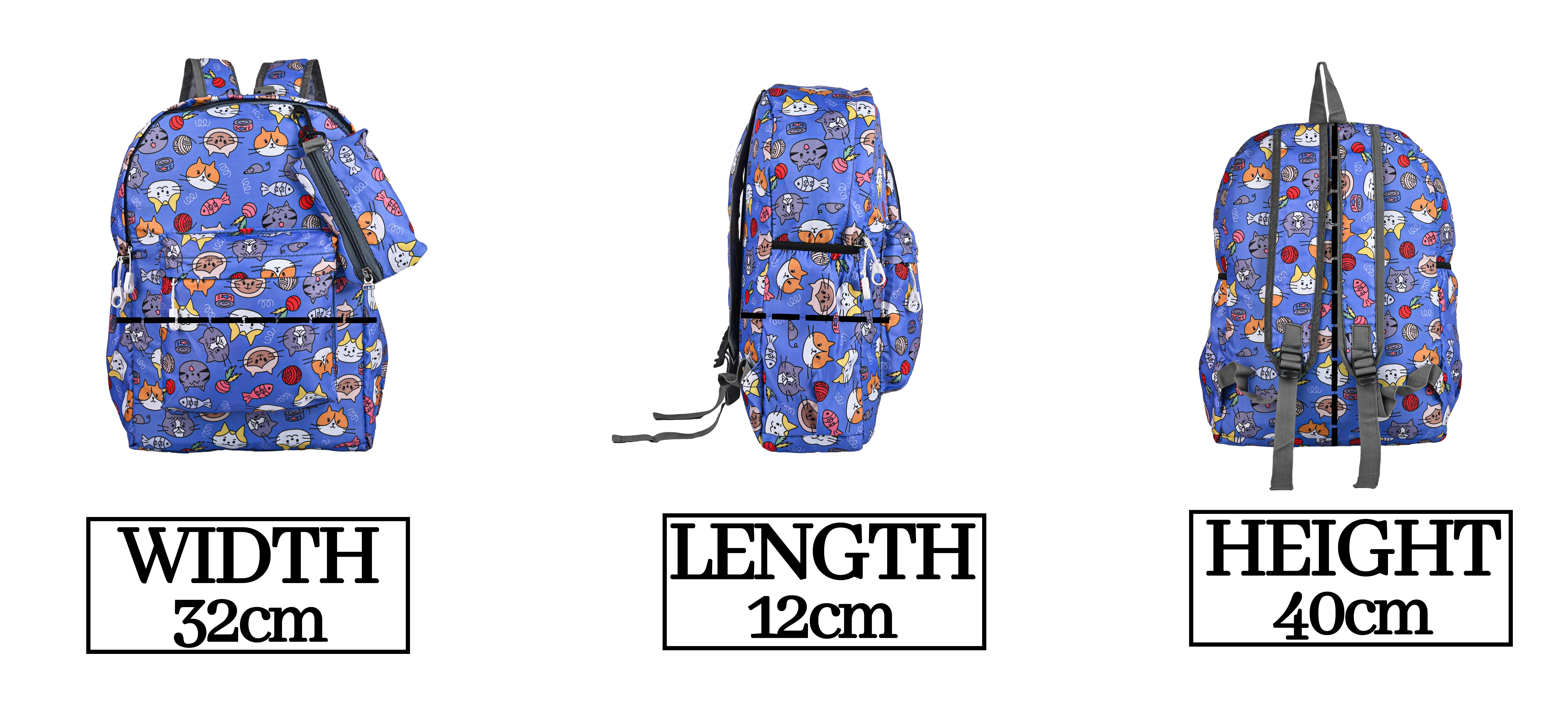 MY FAV 15L Digital Printed 2 Compartment With Pouch | Bottle Pocket | Best Stylish Lightweight Spacious Waterproof Backpack for Children Boys And Girls | Casual/Picnic/Tuition/School Bag